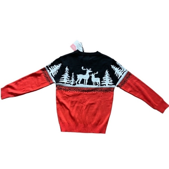 Camii Mia Girls' Reindeer Pullover Crewneck Ugly Christmas Sweater Medium NWT - Picture 11 of 12